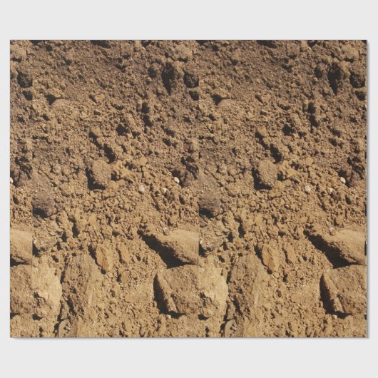 Papier Cadeau Chemin de construction (Plat)