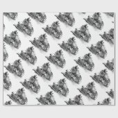 Papier Cadeau Chemin de fer (Plat)