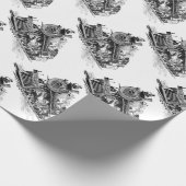 Papier Cadeau Chemin de fer (Coin)