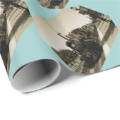 Papier Cadeau Chemin de fer historique (Coin rond)