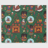 Papier Cadeau Cheminée (Plat)