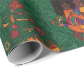 Papier Cadeau Cheminée (Coin rond)