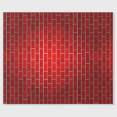 Papier Cadeau Cheminée en briques rouges (Plat)