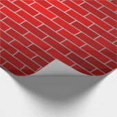 Papier Cadeau Cheminée en briques rouges (Coin)