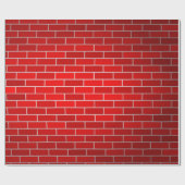 Papier Cadeau Cheminée en briques rouges (Plat)