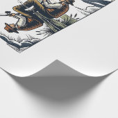 Papier Cadeau Chemise avec gravure vintage de père et enfant pêc (Coin)