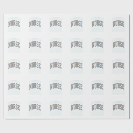 Papier Cadeau Chemise de conception de lettrage universitaire fl (Plat)