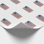 Papier Cadeau Chemise de drapeau de héros protecteur mari patrio (Coin)