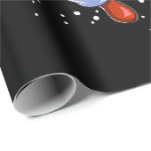 Papier Cadeau Chemise de Noël de basket Hommes garçons Basketbal (Coin rond)