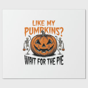 Papier Cadeau Chemise drôle de squelette de citrouille d'Hallowe