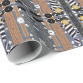 Papier Cadeau Chemises Ceintures Cravate Mode (Coin rond)