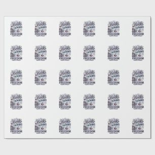 Papier Cadeau Chemises de lecteur patriotique Livres Feux d'arti
