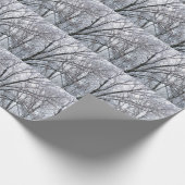 Papier Cadeau Chêne couvert de neige (Coin)
