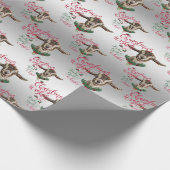 Papier Cadeau CHÈQUE | Souhaits de Noël Bébé Chèvre Baisers Basc (Coin)