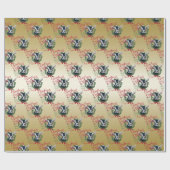 Papier Cadeau CHÈQUE | voeux de Noël Bébé Chèvre Baisers Alpine (Plat)