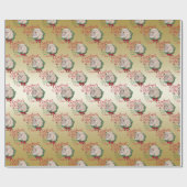 Papier Cadeau CHÈQUE | Voeux de Noël Bébé Chèvre Baisers Angora (Plat)