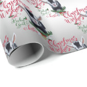 Papier Cadeau CHÈQUE | voeux de Noël Bébé Chèvre Baisers Nigéria (Coin rond)