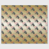 Papier Cadeau CHÈQUE | voeux de Noël Bébé Chèvre Baisers Nubian (Plat)