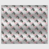 Papier Cadeau CHÈQUE | voeux de Noël Bébé Chèvre Baisers Nubian  (Plat)