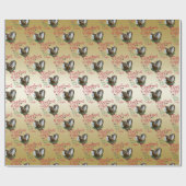 Papier Cadeau CHÈQUE | voeux de Noël Bébé Chèvre Baisers Nubiens (Plat)