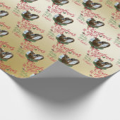 Papier Cadeau CHÈQUE | voeux de Noël Bébé Chèvre Baisers Nubiens (Coin)