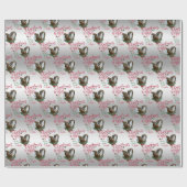 Papier Cadeau CHÈQUE | voeux de Noël Bébé Chèvre Baisers Nubiens (Plat)