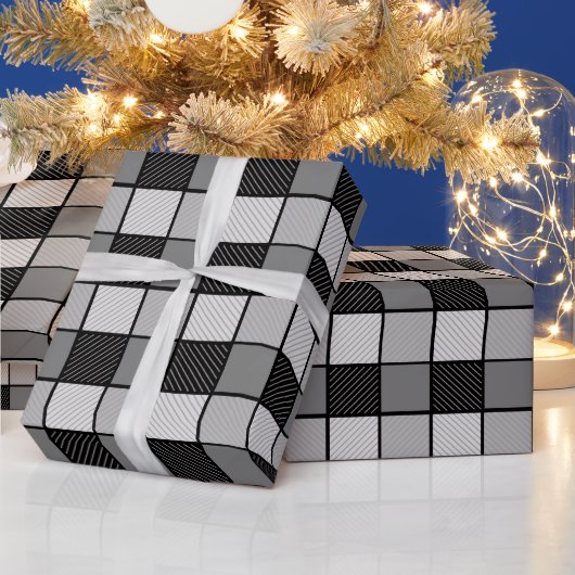 Papier Cadeau Chèques en noir et blanc (Vacances)