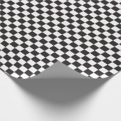 Papier Cadeau Chèques en noir et [blanc] en petit tableau de con (Coin)