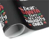 Papier Cadeau Cher Père Noël, Ce Sont Des Matchins De Noël Match (Coin rond)