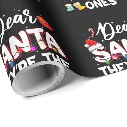 Papier Cadeau Cher Père Noël, Ce Sont Les Mauvais, Famille Chris (Coin rond)