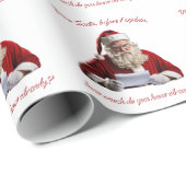 Papier Cadeau Cher Père Noël... Fantastique Père Noël, Noël (Coin rond)
