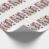 Papier Cadeau Cher Père Noël, j'ai été encadré Noël (Coin)