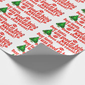 Papier Cadeau Cher Père Noël, j'étais bon (Coin)