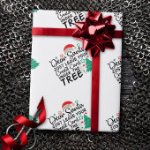 Papier Cadeau Cher Père Noël Laissez simplement votre carte de c