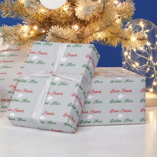 Papier Cadeau Cher Père Noël | Tri Colors (Vacances)