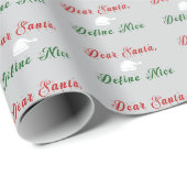Papier Cadeau Cher Père Noël | Tri Colors (Coin rond)