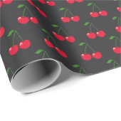 Papier Cadeau Cherries red (Coin rond)