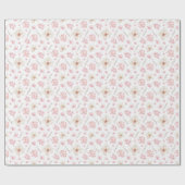 Papier Cadeau Cherry Blossom Sakura Motif rose blanc (Plat)