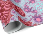 Papier Cadeau Cherry Cola Sunburst (Coin rond)