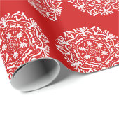 Papier Cadeau Cherry Mandala (Coin rond)