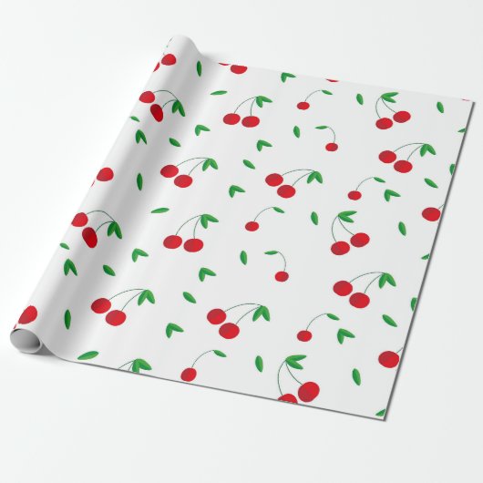 Papier Cadeau Cherry Motif Easy Cherry Dessin Cherry Art Cher (Déroulé)