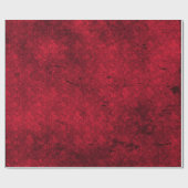 Papier Cadeau Cherry Rouge détendu Goth Damask Papier d'envelopp (Plat)