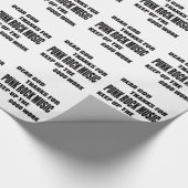 Papier Cadeau Chers mercis de Dieu de roche punk (Coin)