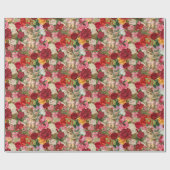 Papier Cadeau Cherub victorien et Rose Scrapbook Chintzy Retro (Plat)