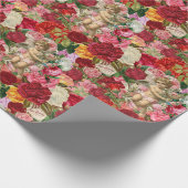 Papier Cadeau Cherub victorien et Rose Scrapbook Chintzy Retro (Coin)