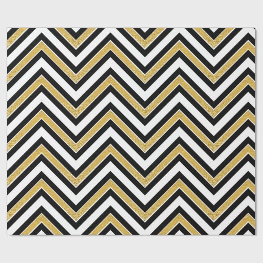 Papier Cadeau Chervon Or (Plat)