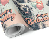 Papier Cadeau Chesapeake Bay Terrier Chien Coloré (Coin rond)