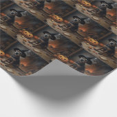 Papier Cadeau Chesapeake Bay Terrier Citrouille Halloween effray (Coin)