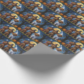 Papier Cadeau Chesapeake Bay Terrier Citrouille Halloween Funny (Coin)