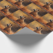 Papier Cadeau Chesapeake Bay Terrier en congé d'automne (Coin)